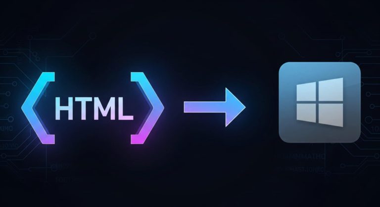 Turn Your HTML File into a .exe Windows Application