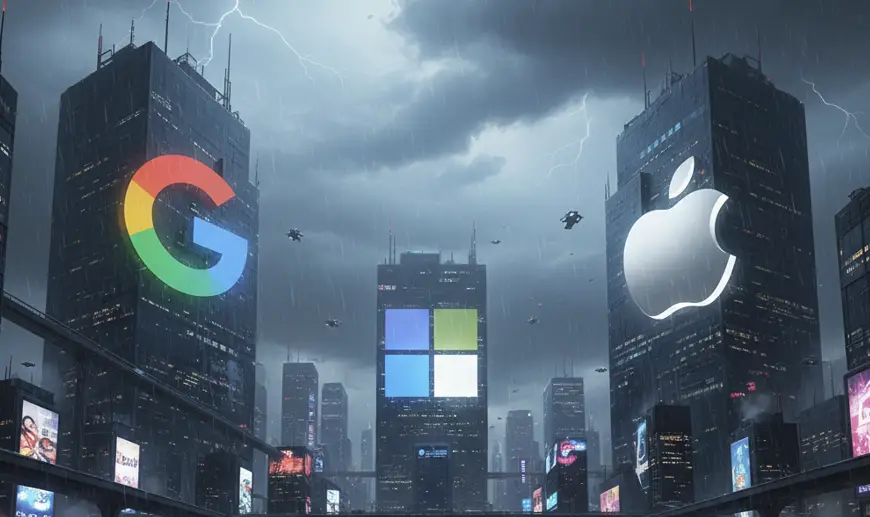 A conceptual image of the OS battleground.